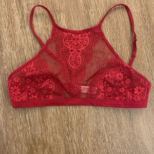 Victoria Secret Red Lace Bralette